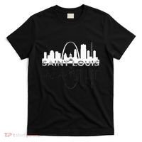 City Of St Louis Missouri Skyline Art Gateway Arch T-Shirt thumb 0