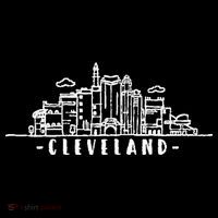 Cleveland Ohio Skyline Women's Long Sleeve Shirt thumb 2