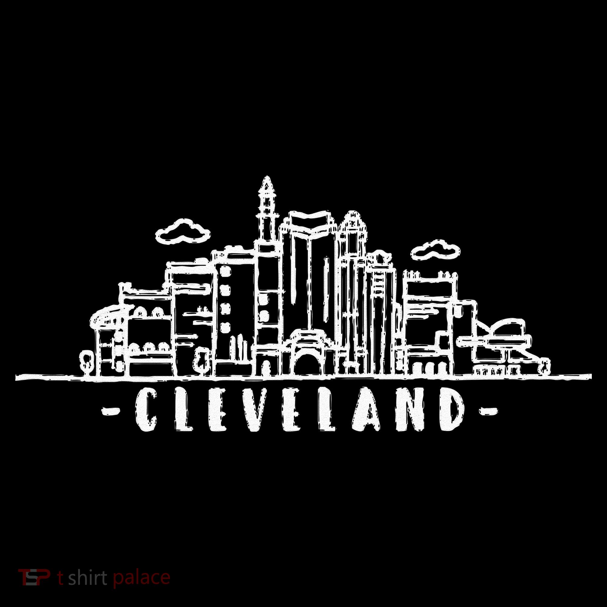 Cleveland Ohio Skyline Women's Long Sleeve Shirt