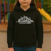 Cleveland Ohio Skyline Kids Hoodie thumb 3