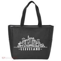 Cleveland Ohio Skyline Tote Bag thumb 0