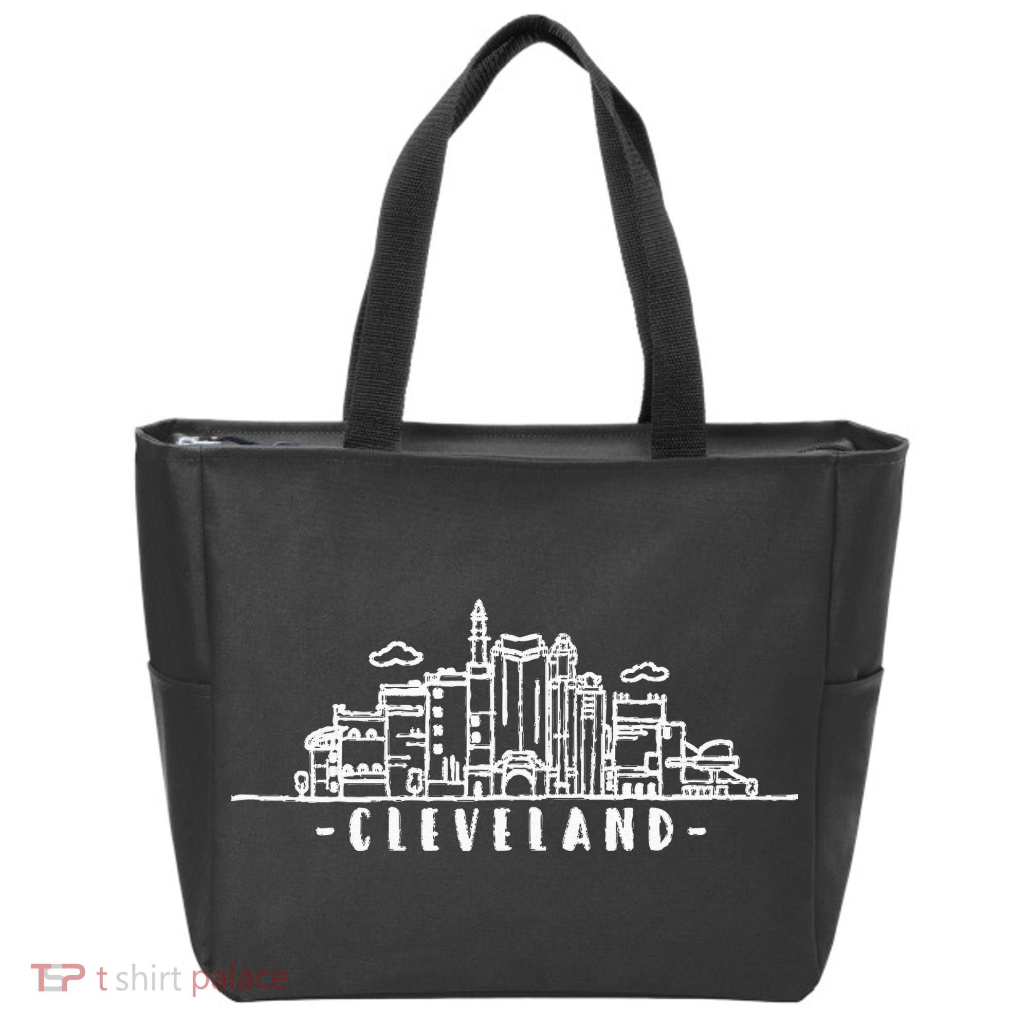 Cleveland Ohio Skyline Tote Bag
