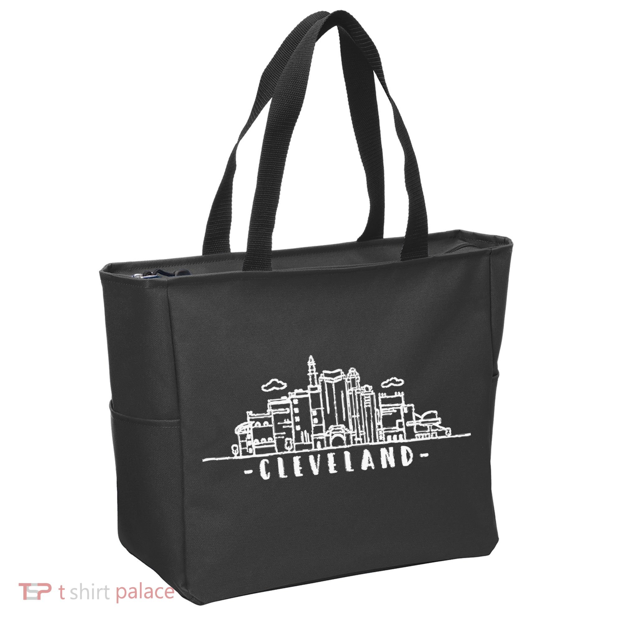 Cleveland Ohio Skyline Tote Bag