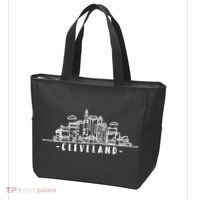 Cleveland Ohio Skyline Tote Bag thumb 3