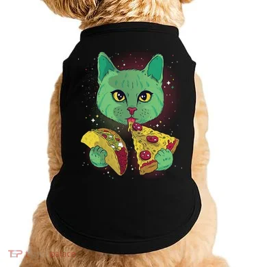 Cosmic Pizza Taco Space Cat Doggie Tank