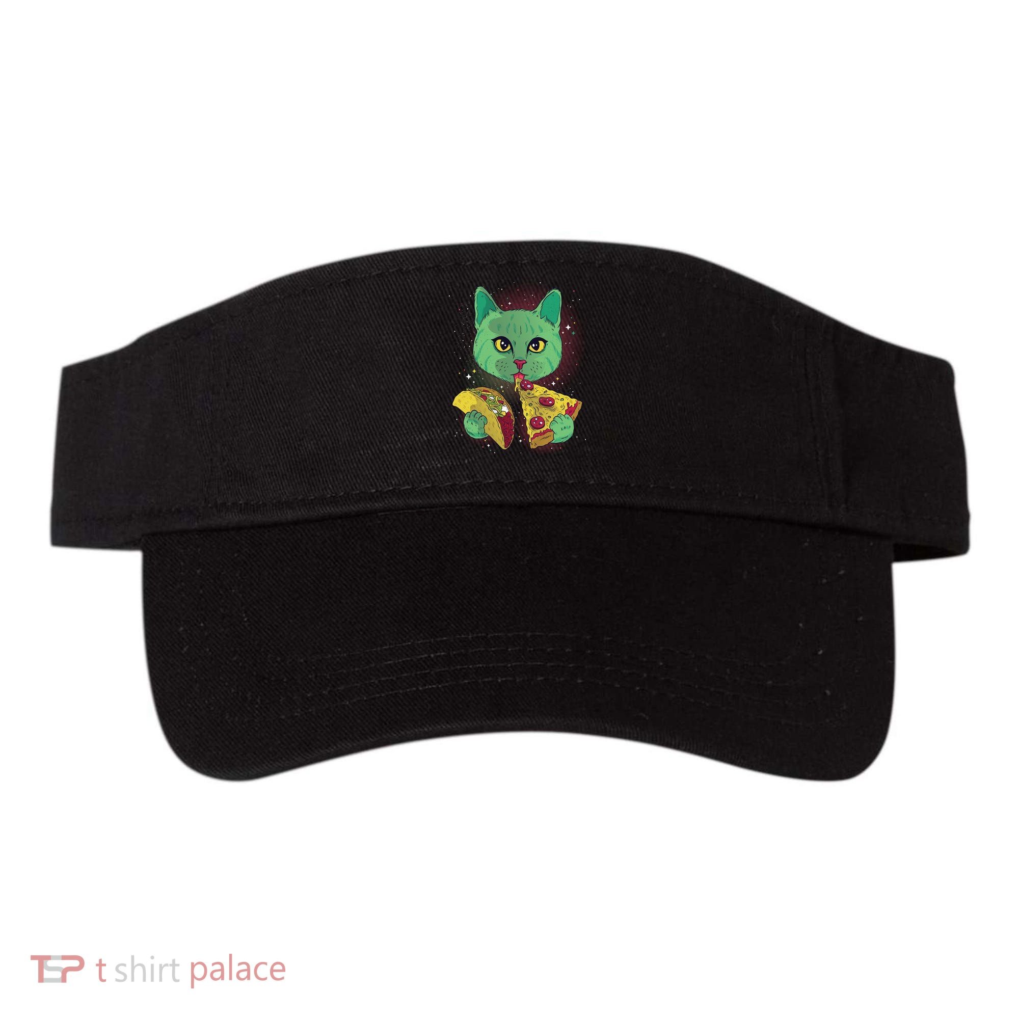 Cosmic Pizza Taco Space Cat Visor