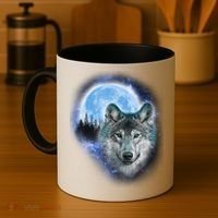 Cosmic Wolf  Coffee Mug thumb 4