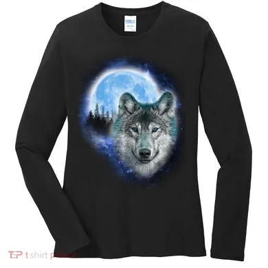 Cosmic Wolf  Women's Long Sleeve Shirt