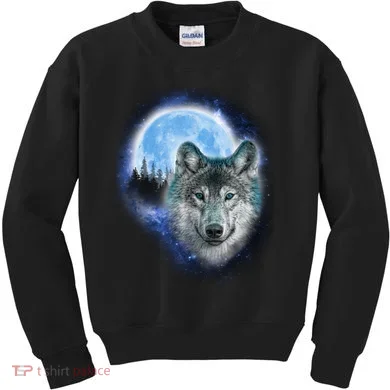 Cosmic Wolf  Kids Sweatshirt