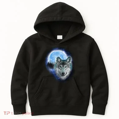 Cosmic Wolf Kids Hoodie