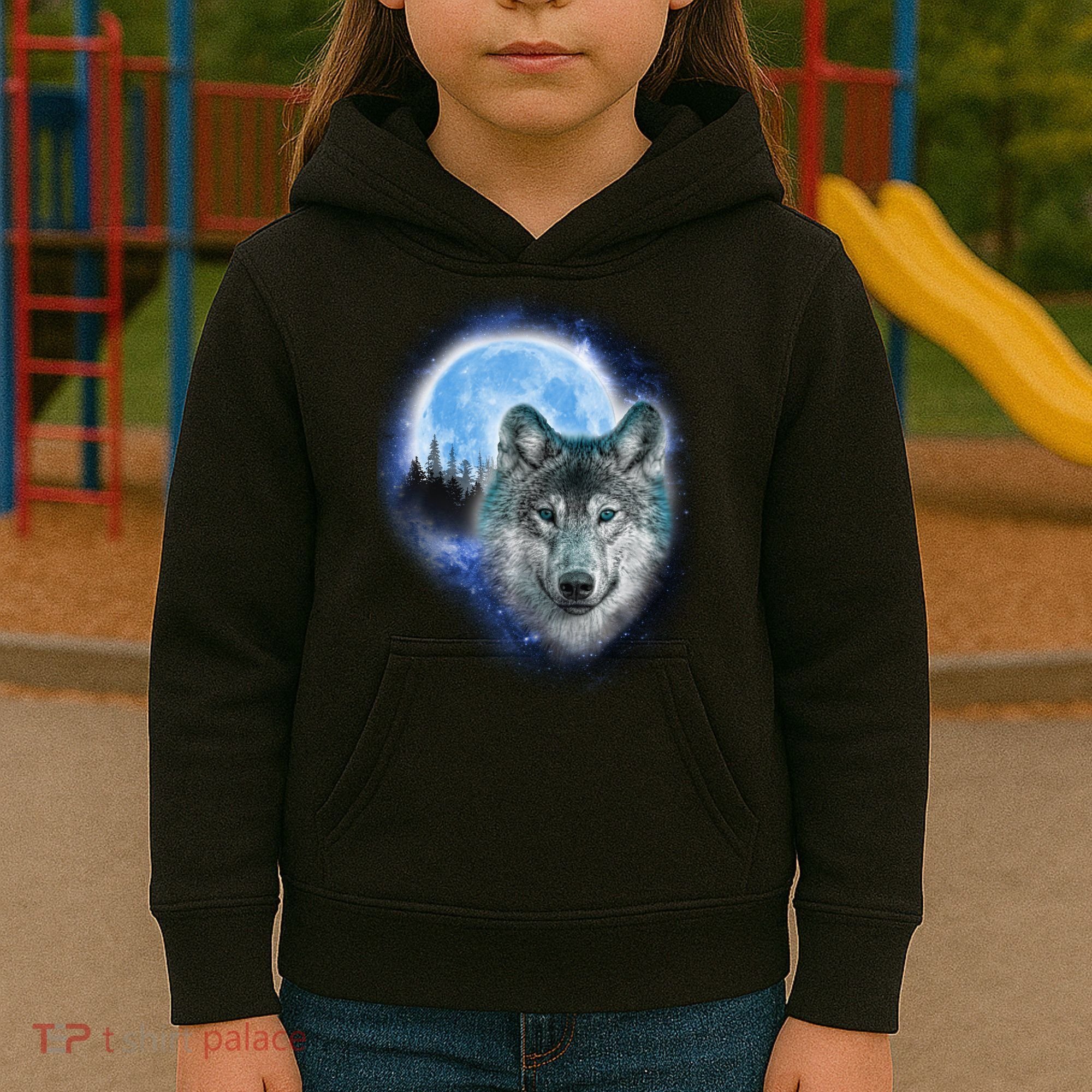 Cosmic Wolf  Kids Hoodie