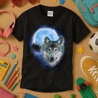 Cosmic Wolf  Kids T-Shirt thumb 3