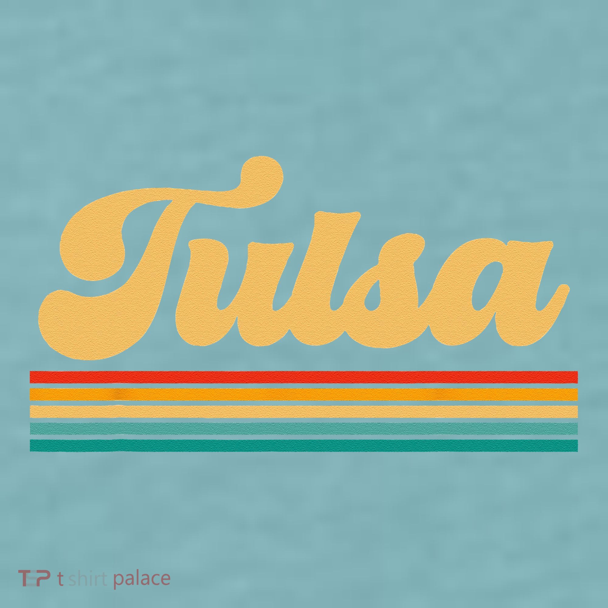 City Of Tulsa Oklahoma Sueded Cloud Jersey T-Shirt