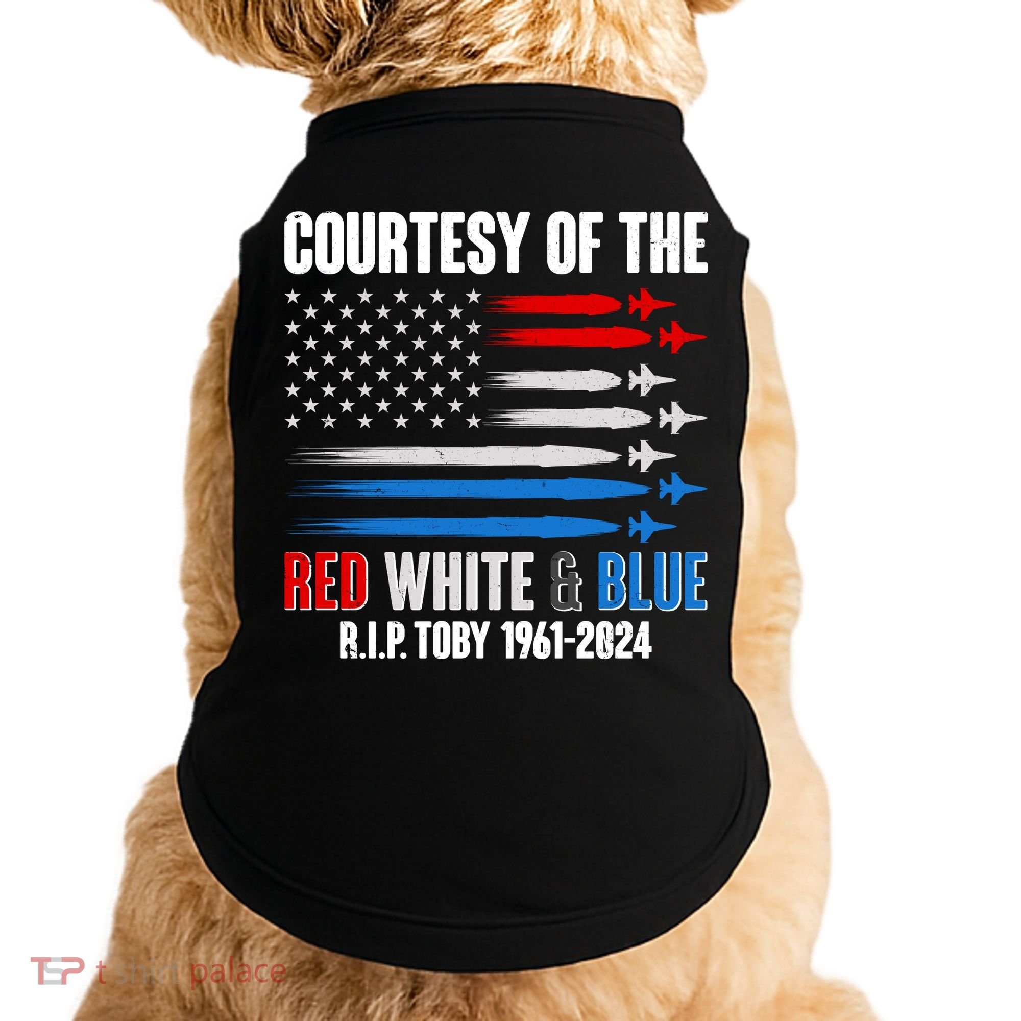 Courtesy Of The Red White And Blue Toby Tribute Doggie Tank