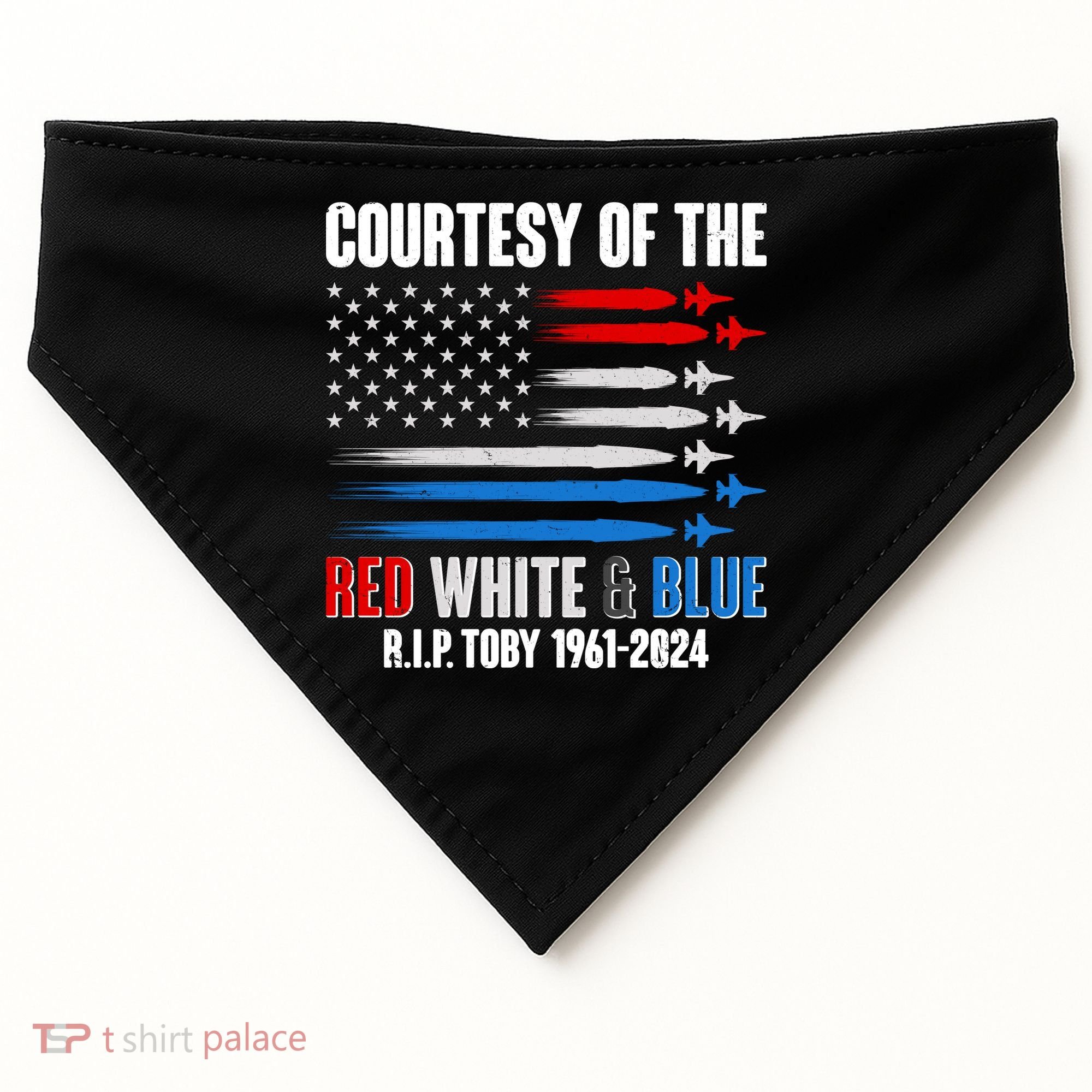 Courtesy Of The Red White And Blue Toby Tribute USA-Made Doggie Bandana