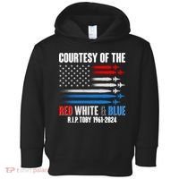 Courtesy Of The Red White And Blue Toby Tribute Toddler Hoodie thumb 0