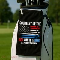 Courtesy Of The Red White And Blue Toby Tribute Golf Towel thumb 2