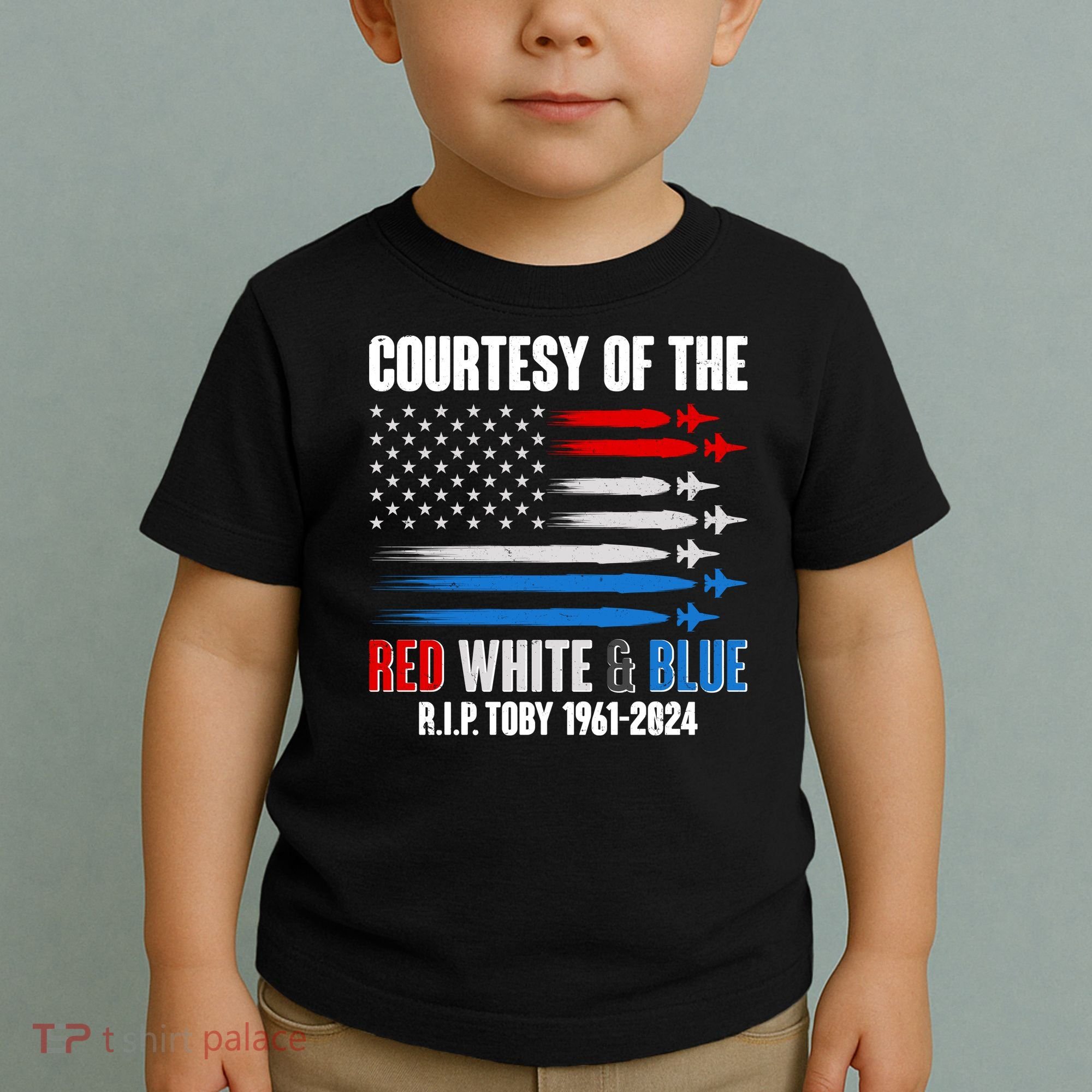 Courtesy Of The Red White And Blue Toby Tribute Toddler T-Shirt