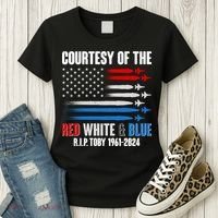 Courtesy Of The Red White And Blue Toby Tribute Women's T-Shirt thumb 3