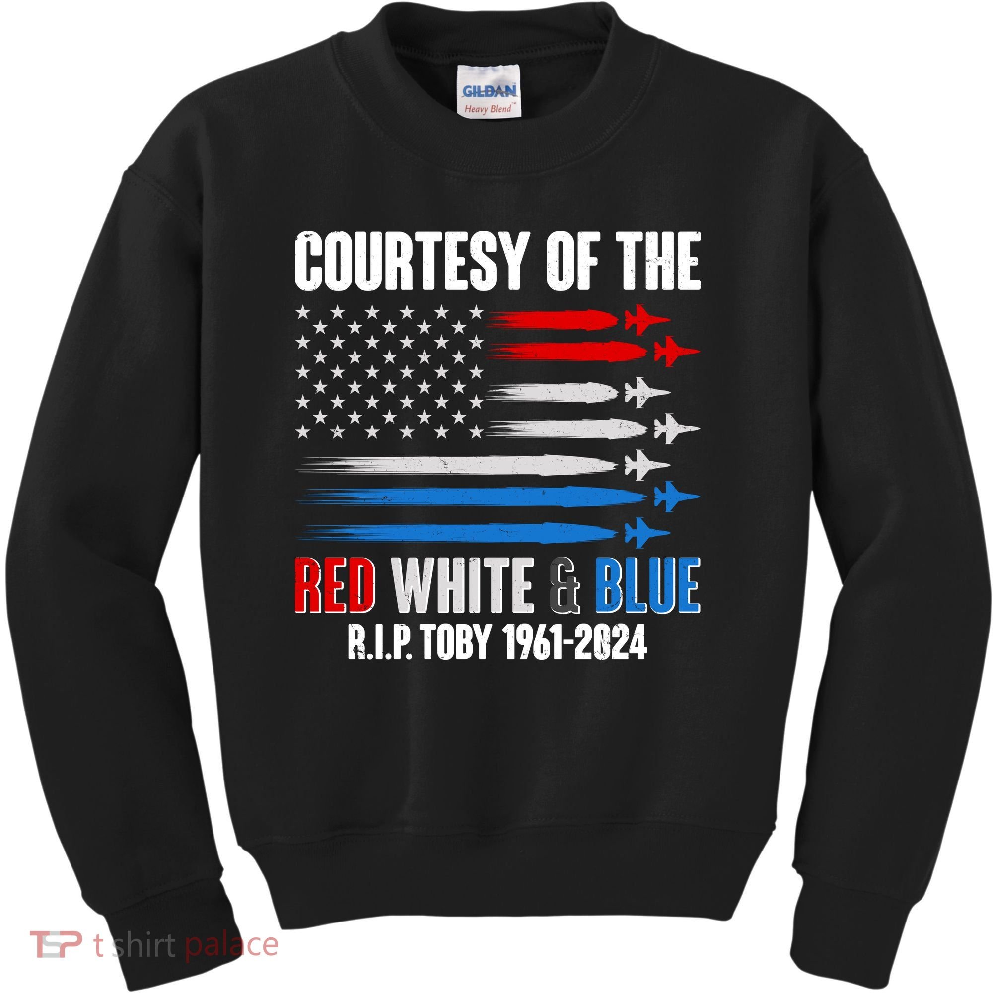 Courtesy Of The Red White And Blue Toby Tribute Kids Sweatshirt