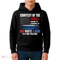 Courtesy Of The Red White And Blue Toby Tribute Kids Hoodie thumb 4
