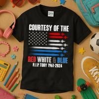 Courtesy Of The Red White And Blue Toby Tribute Kids T-Shirt thumb 3