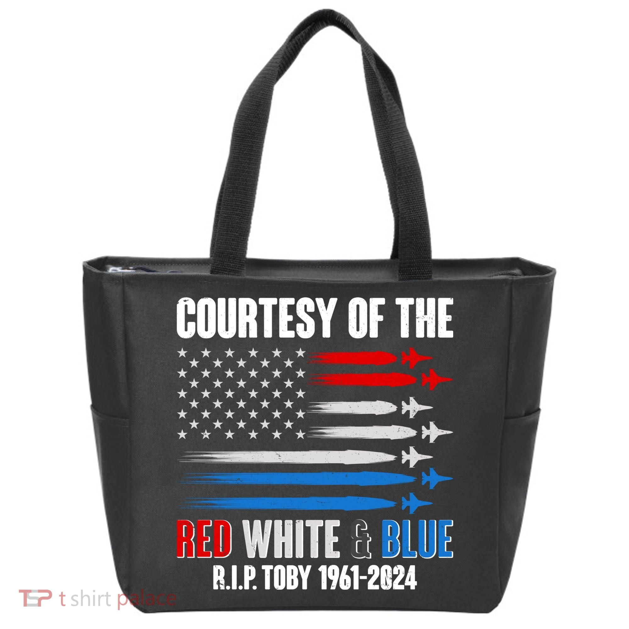 Courtesy Of The Red White And Blue Toby Tribute Tote Bag