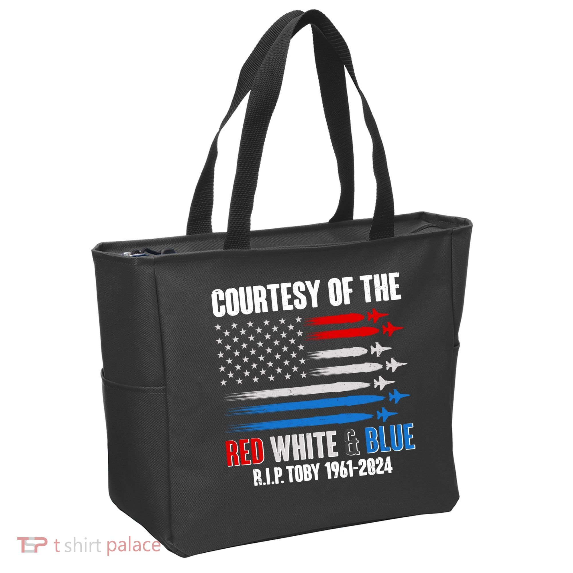 Courtesy Of The Red White And Blue Toby Tribute Tote Bag