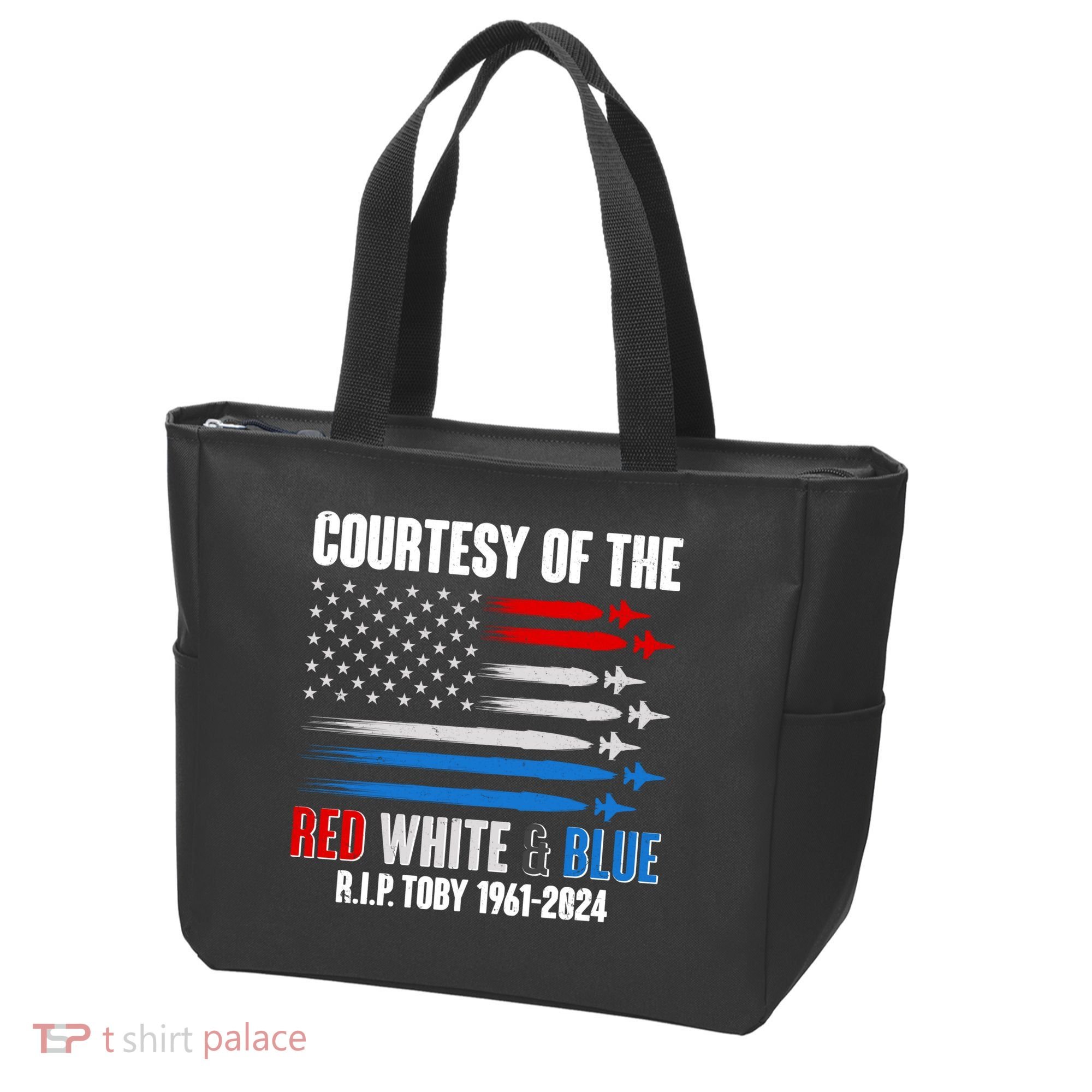 Courtesy Of The Red White And Blue Toby Tribute Tote Bag