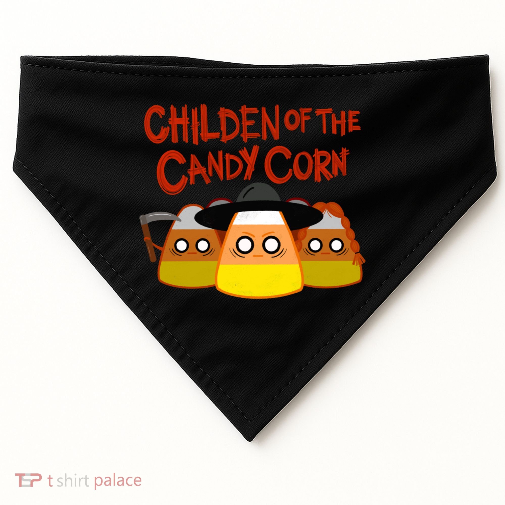 Children Of The Candy Corn Halloween USA-Made Doggie Bandana