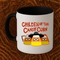 Children Of The Candy Corn Halloween Coffee Mug thumb 2