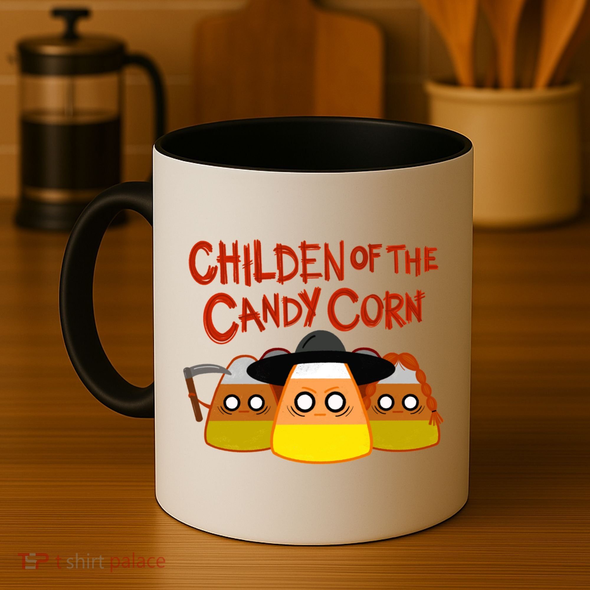 Children Of The Candy Corn Halloween Coffee Mug