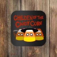 Children Of The Candy Corn Halloween Coaster thumb 0
