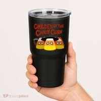Children Of The Candy Corn Halloween Tumbler thumb 2