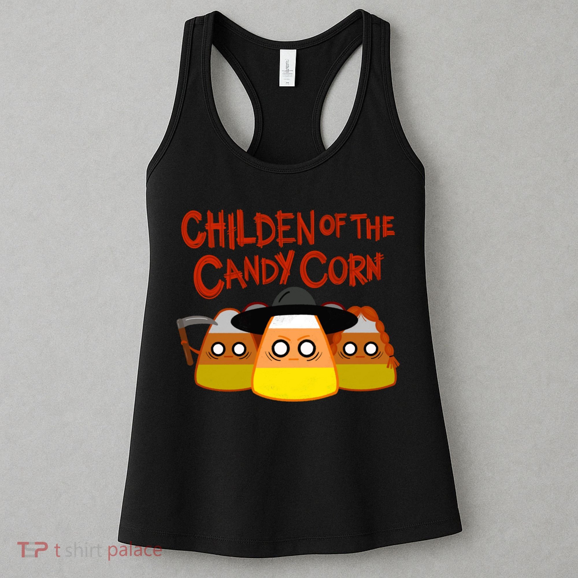 Children Of The Candy Corn Halloween Women's Tank Top