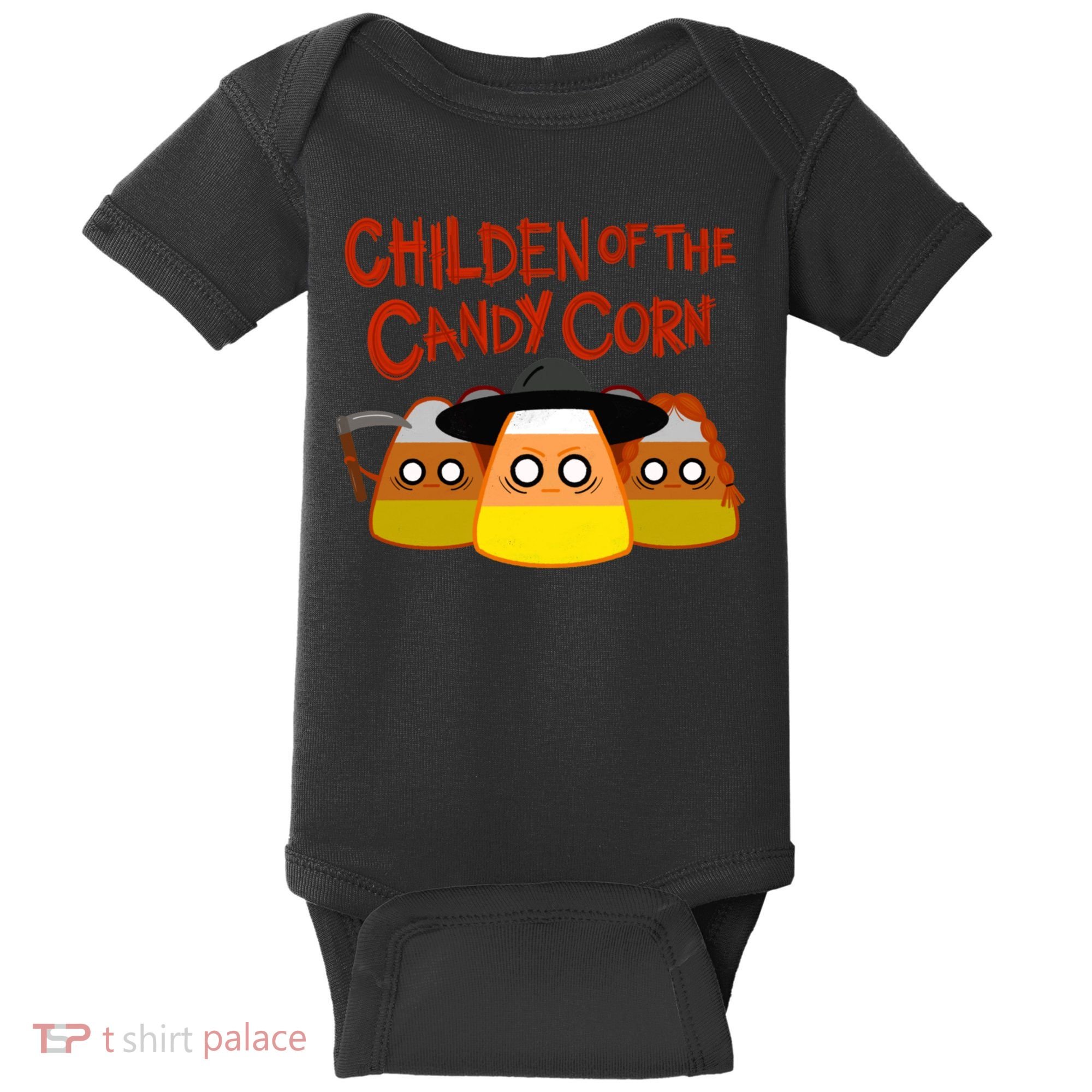 Children Of The Candy Corn Halloween Baby Bodysuit