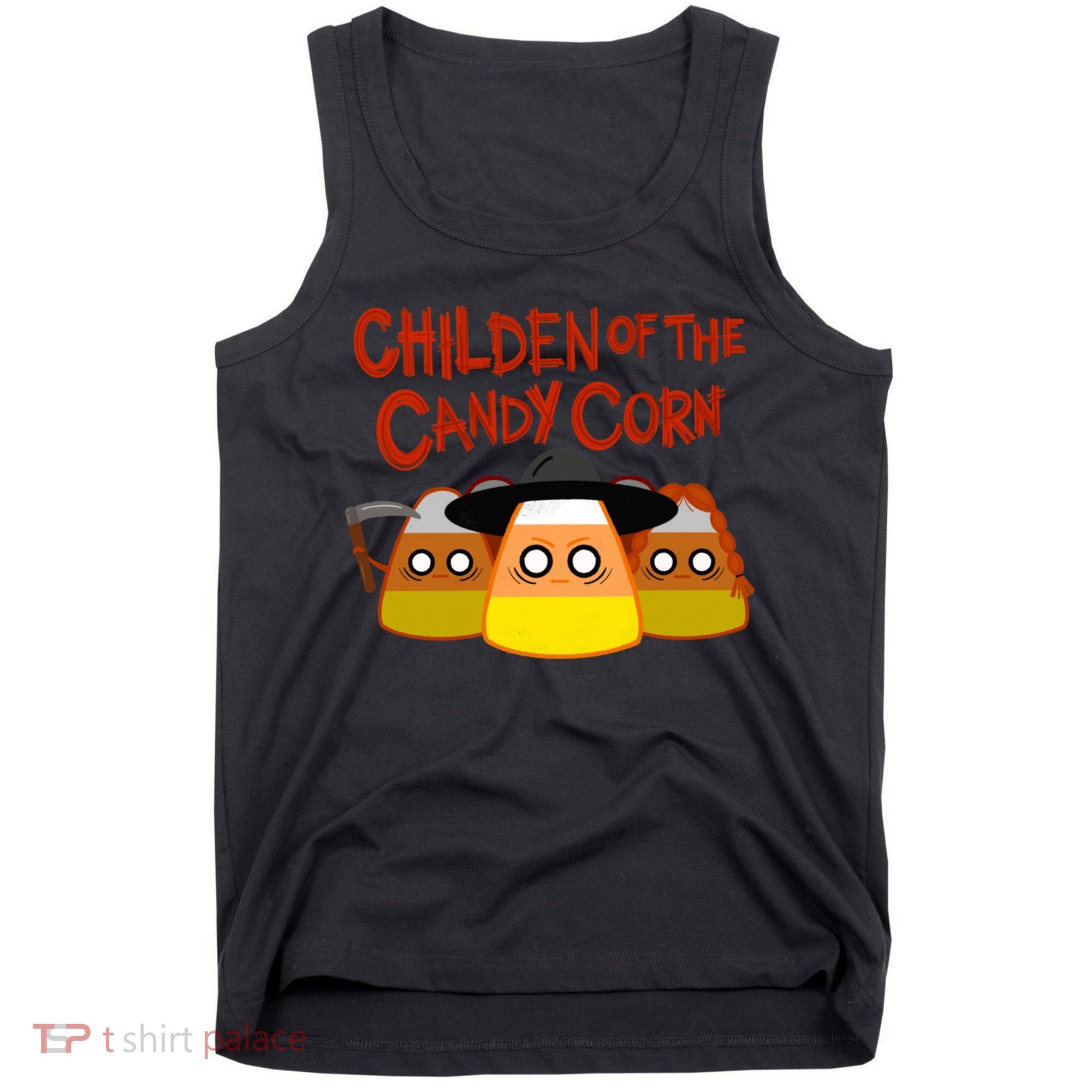 Children Of The Candy Corn Halloween Tank Top