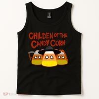 Children Of The Candy Corn Halloween Tank Top thumb 2