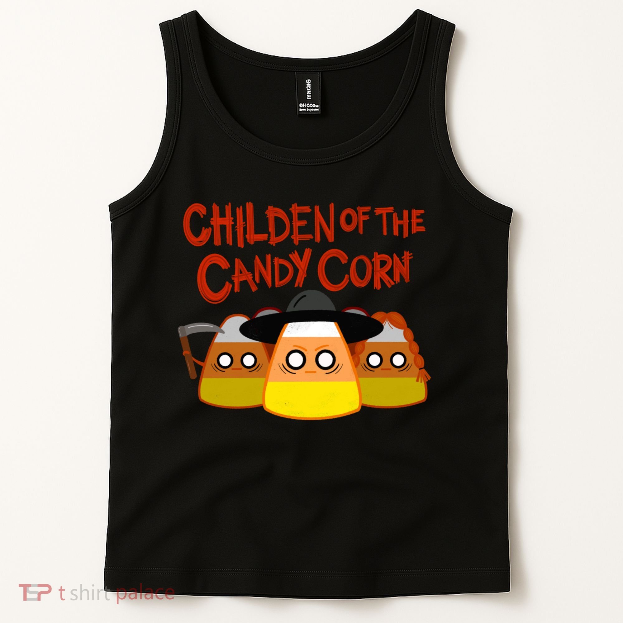 Children Of The Candy Corn Halloween Tank Top