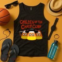 Children Of The Candy Corn Halloween Tank Top thumb 4