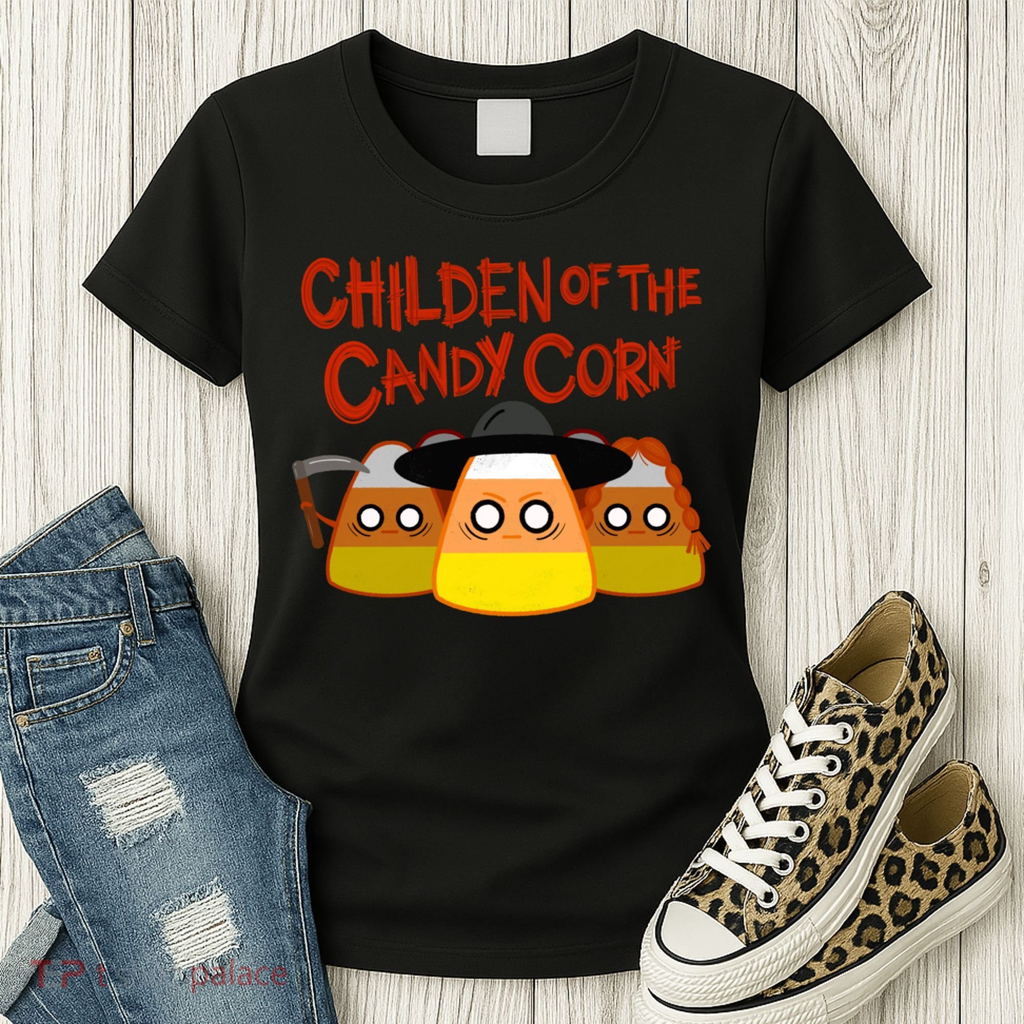 Children Of The Candy Corn Halloween Women's T-Shirt