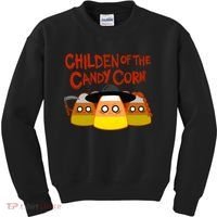 Children Of The Candy Corn Halloween Kids Sweatshirt thumb 0