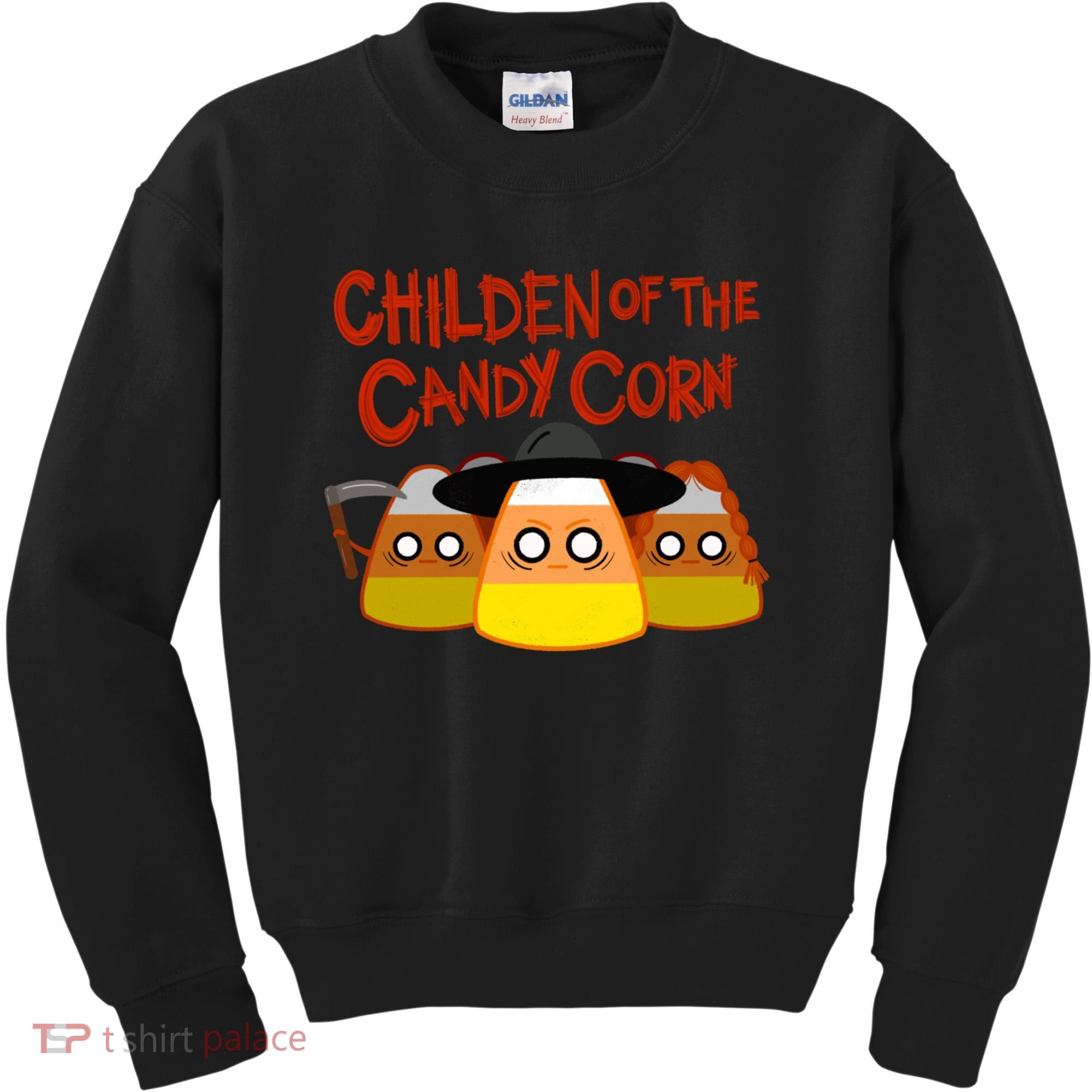 Children Of The Candy Corn Halloween Kids Sweatshirt