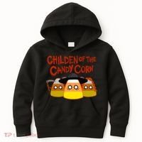 Children Of The Candy Corn Halloween Kids Hoodie thumb 0