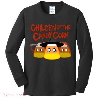 Children Of The Candy Corn Halloween Kids Long Sleeve Shirt