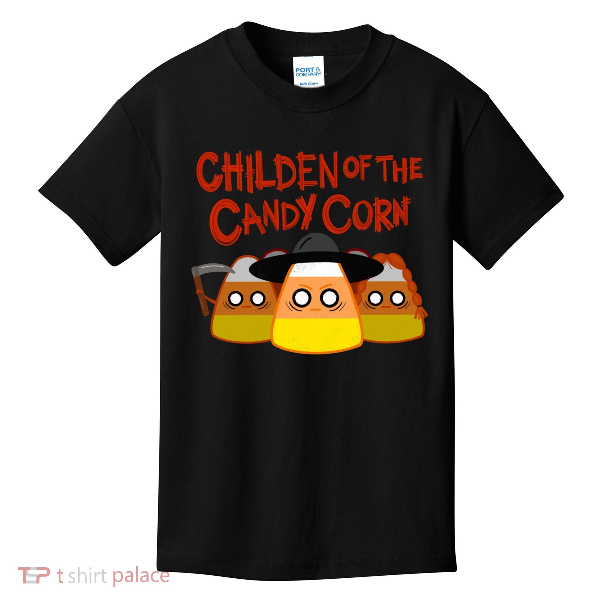 Children Of The Candy Corn Halloween Kids T-Shirt