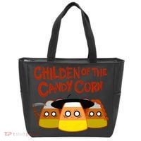 Children Of The Candy Corn Halloween Tote Bag thumb 0