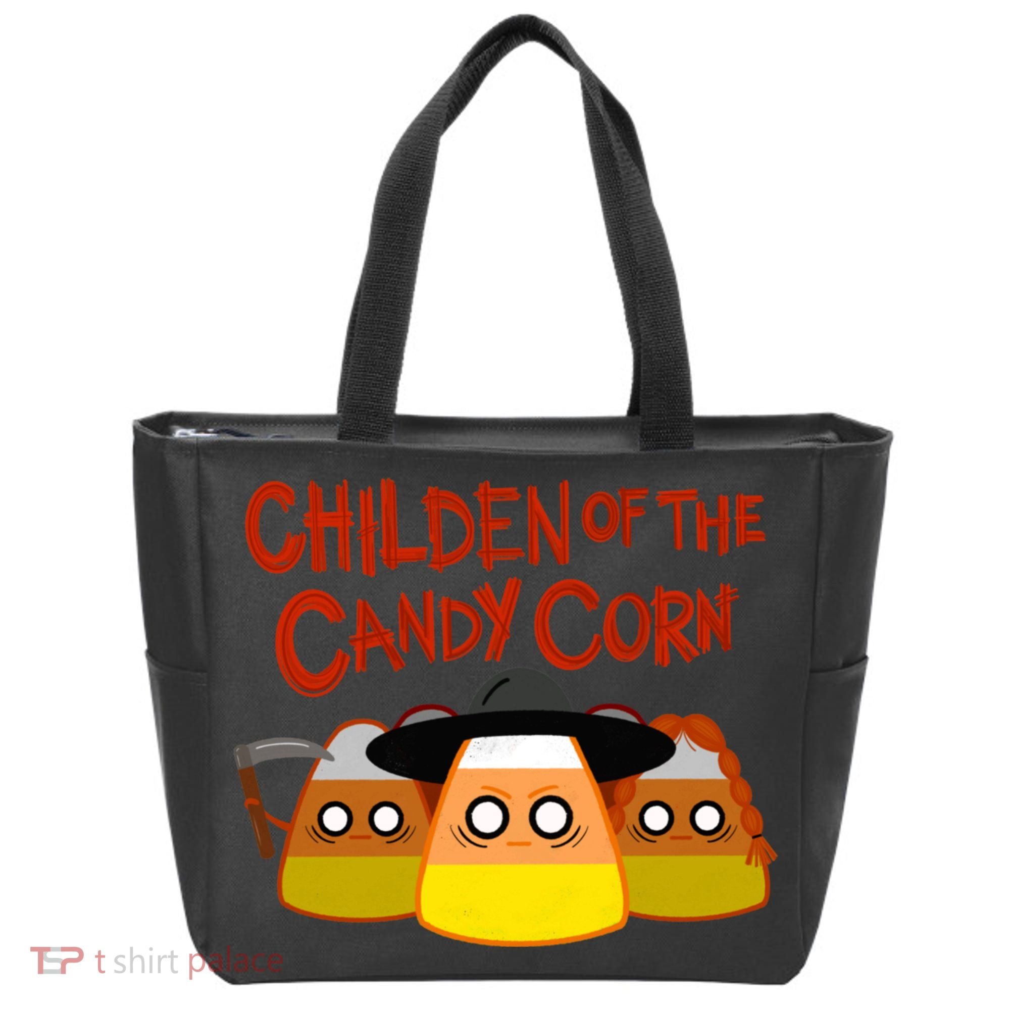 Children Of The Candy Corn Halloween Tote Bag