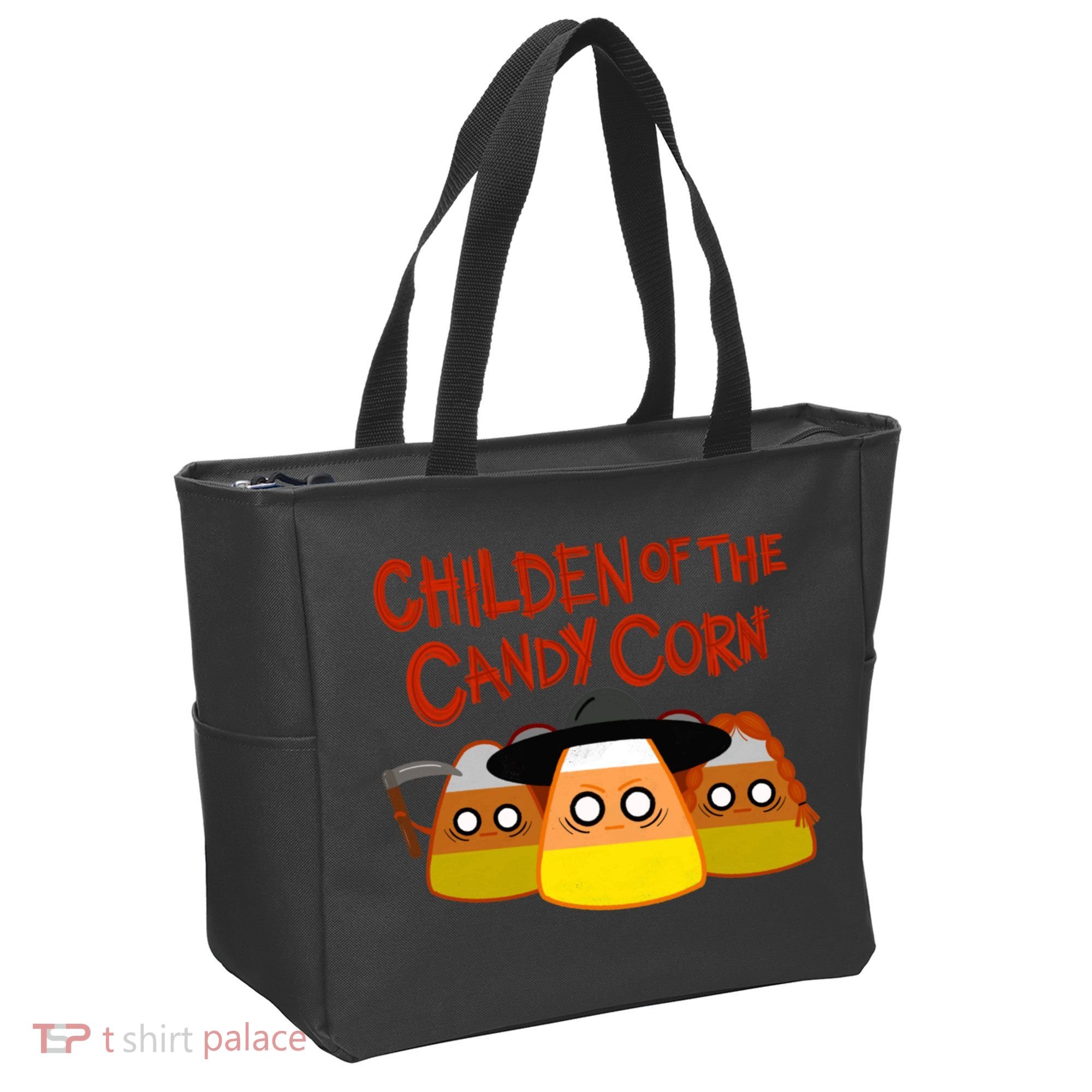 Children Of The Candy Corn Halloween Tote Bag