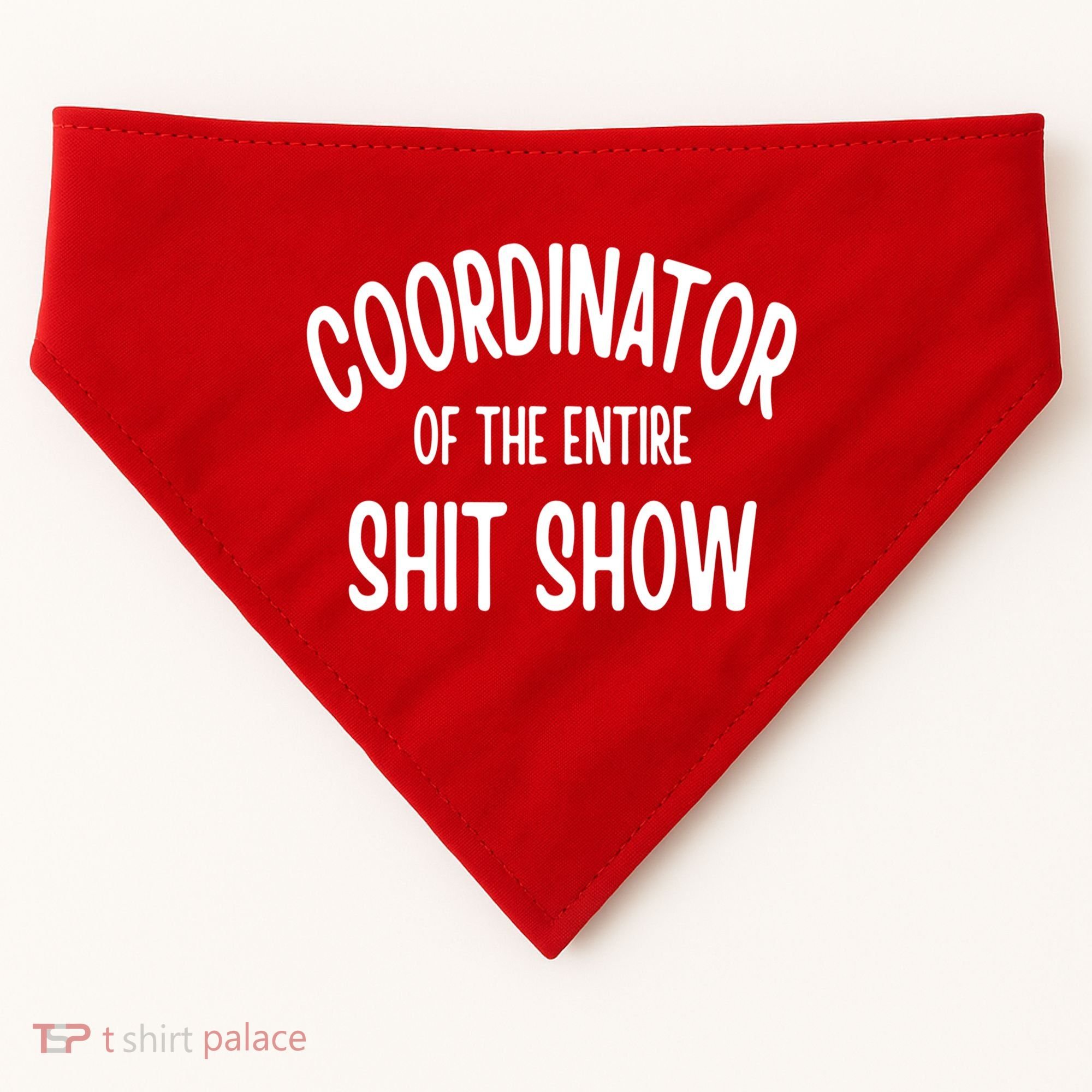 Coordinator Of The Entire ShitShow USA-Made Doggie Bandana